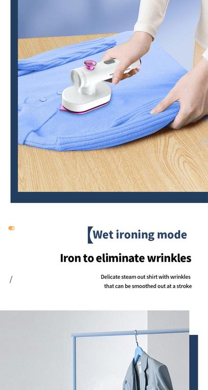 Product Introduction of Portable Mini Steam Iron For Clothes Foldable Handheld Electric Ironer Wet Dry Garment Steamer Ironing Machine Travel Home Appli 21