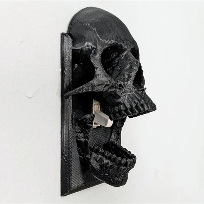 Skull Design Light Switch Cover, Multipurpose Halloween Themed Light Switch Cover, Universal Decorative Light Switch Cover for Home Decor, Christmas Gifts 2