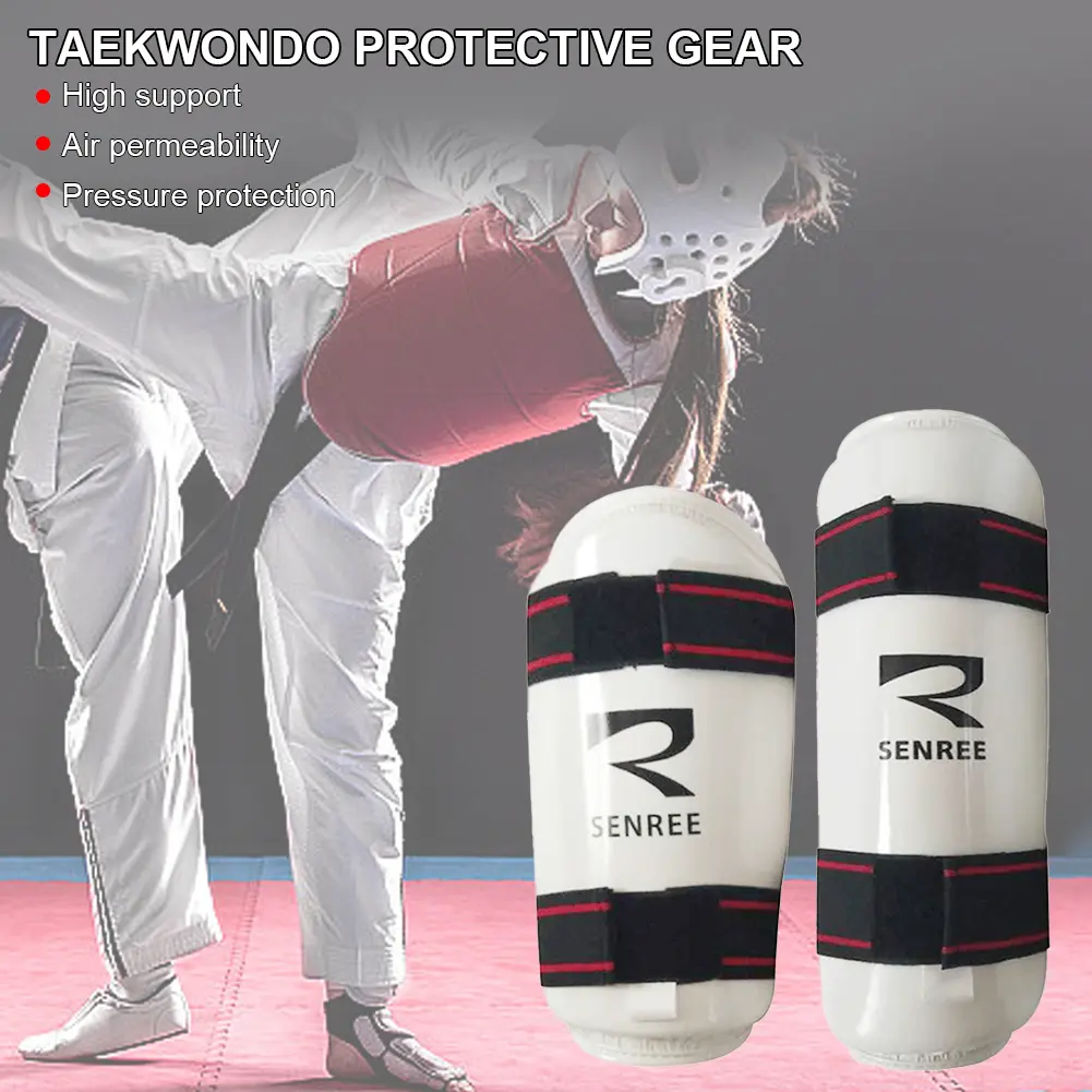 1 Pair Taekwondo Equipment Protector Boxing Arm Hand Leg Protection Leg Guards Martial Arts Kickboxing #475651