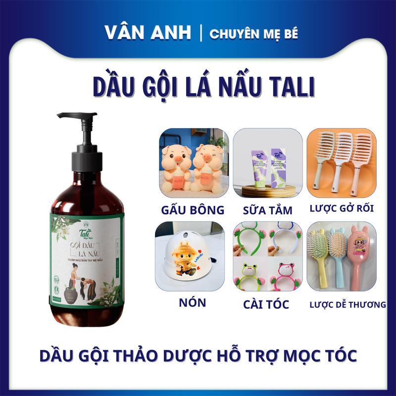 [Mua dầu gội tặng sữa tắm] Dầu gội đầu lá nấu Tali 5 IN 1 ,300ML- Hỗ trợ giúp kích thích mọc tóc, hỗ trợ giảm gãy rụng , giảm gàu, nấm ngứa , tóc suôn mượt, cho cả nam và nữ , chăm sóc dưỡng tóc ,thành phần bồ kết , vỏ bưởi,sả