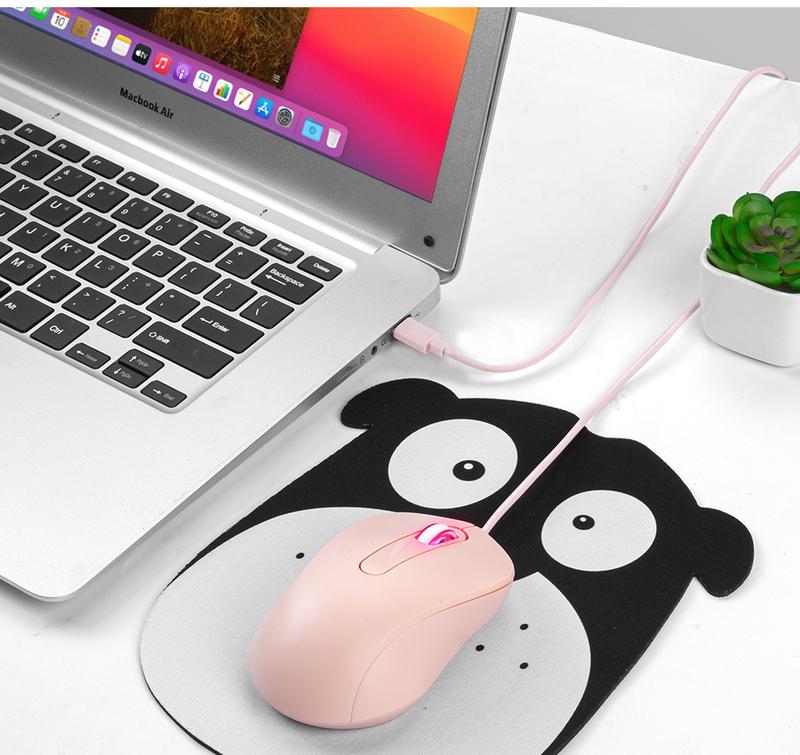 Product Introduction of In Stock Type-C Interface Silent Wired Mouse Compatible with Thunderbolt for Girls Laptop Tablet Phone 14