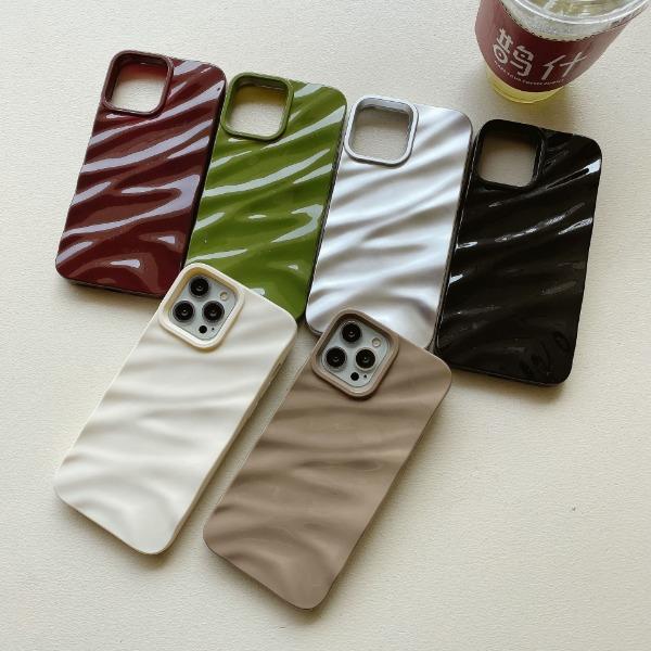 Product Introduction of Three-dimensional pleated wavy pattern for Apple 15promax/15pro/15/14/14 promax/14pro/13promax/13/13pro/12/12promax/12pro/11 mobile phone case 2