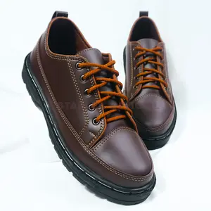 Sepatu Pantofel Tali Bahan Kulit Original Sepatu Distro Pria Fashion Trendi Kekinian Sepatu Pria Terlaris Shoes Kasual Kerja Hitam