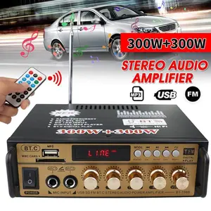 MKC KIMISO 600W Power Amplifier Bluetooth Stereo Karaoke + Mp3 Player + FM Radio Home Theater bass iron Mixer Ampli Subwoofer
