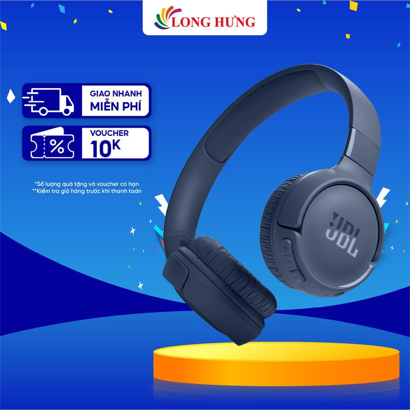 Tai nghe chụp tai Bluetooth JBL Tune 520BT JBLT520BT - Hàng chính hãng