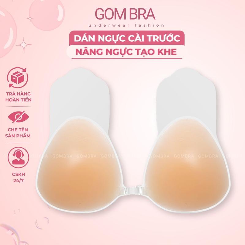  Miếng dán ngực silicone nâng ngực tạo khe Gom Bra cài trước chắc chắn không lộ viền keo siêu bám dính - SA-7.5 