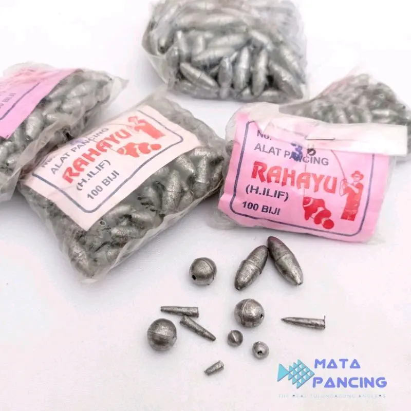 100pcs per bungkus pemberat timah rahayu sebagai timah pancing timah pancing isi 100 cocok untuk mancing tegek maupun dasaran 0