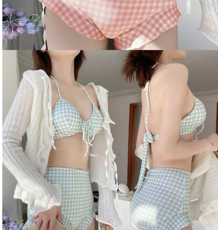 Product Introduction of Áo Tắm, Bộ Hai Mảnh, Dành Cho Bé Gái Và Phụ Nữ, Phong Cách Mùa Hè, Bikini Kẻ Sọc Ngọt Ngào Và Tự Nhiên, Bikini, Gợi Cảm, Thích Hợp Cho Mùa Xuân, Phong Cách Bồn Tắm Mùa Hè Pháp Sport 9