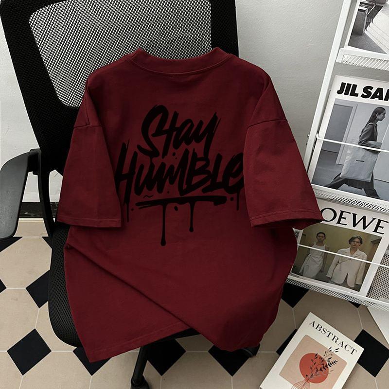 Áo Thun Ngắn Tay Áo Cổ Thuyền Xu Hướng Thời Trang 100% Cotton Unisex Dành Cho Nam Và Nữ