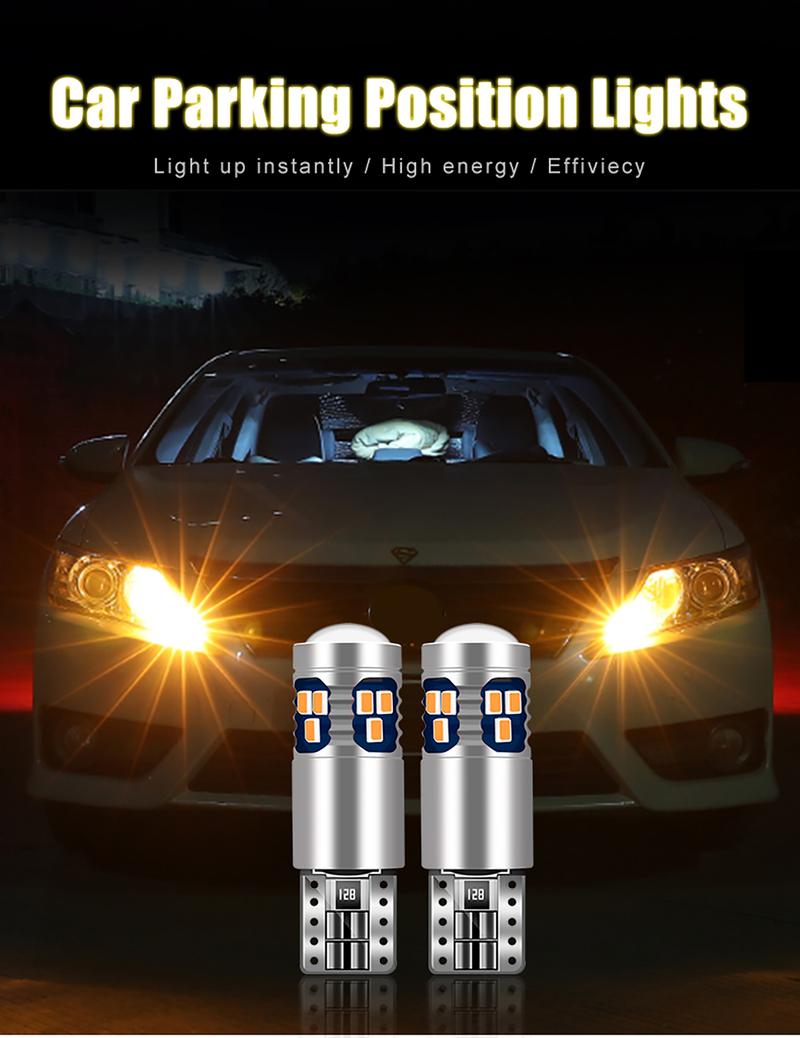 Product Introduction of 2PCS T10 W5W LED Bulbs For Toyota 86 CHR RAV4 Corolla Camry Yaris Cross Hilux Raize Sienna Hiace BZ4X Fortuner Mirai Agya Aqua 4Runner Venza Noah 2002 - 2019 2020 2021 2022 2023 2024 Car Clearance Lights Position Parking Lamps 23