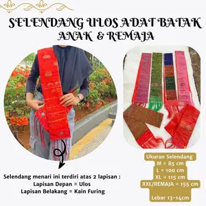 Selendang Menari Anak Adat Batak ukuran Anak Hingga Remaja / s n Fashion