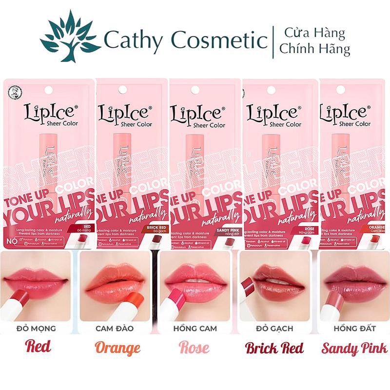 Son dưỡng có màu tự nhiên - Lipice Sheer Color 2.4g Nữ