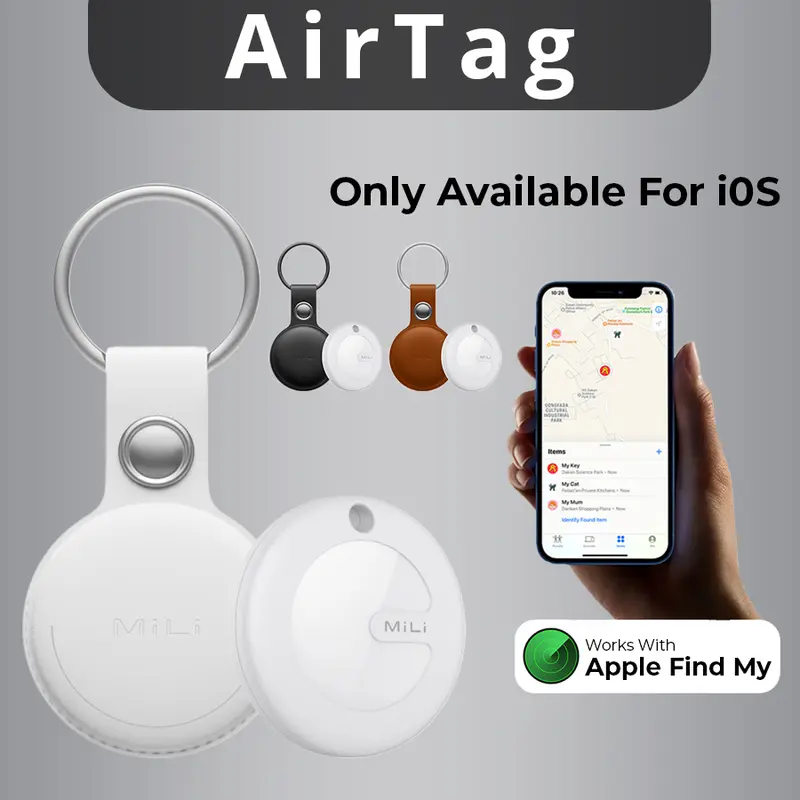 Mili AirTag Pet Key Finder GPS Tracker Apple Find My Airtags Pelacak 0