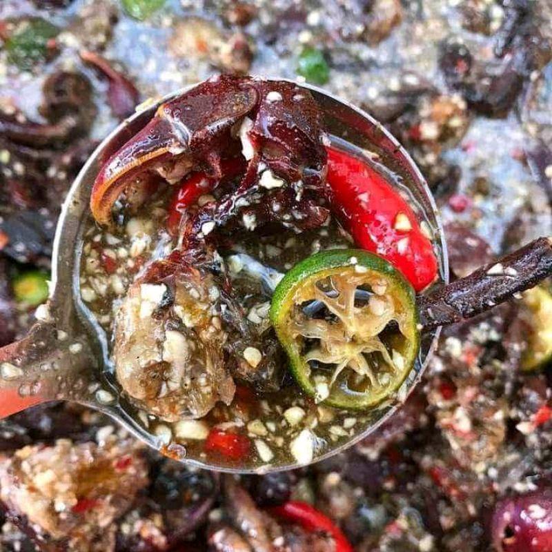 Mắm ba khía sữa trộn sẵn tỏi ớt vừa ăn hũ 700g đặc sản CHÂU ĐỐC