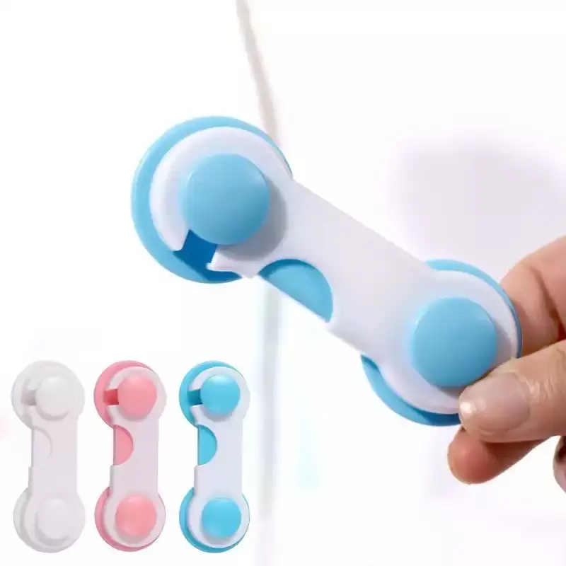 Kunci Pengaman Laci Lemari Kulkas / Pengaman Pintu Kulkas Lemari / 3m Adhesive Child Lock / Baby Safety 0