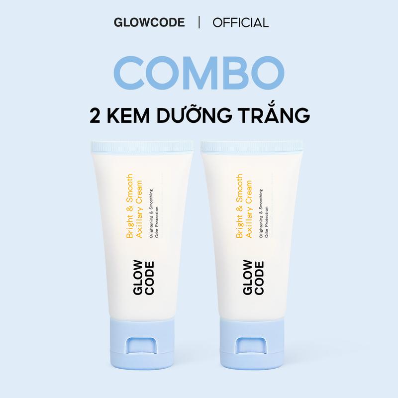 Kem dưỡng cải thiện sắc tố da, hỗ trợ những vùng da nhạy cảm như nách, đầu gối, khuỷu tay GlowCode Combo 2pcs 30gx2 Nữ Skincare Làm Đẹp Da Dưỡng Body Women