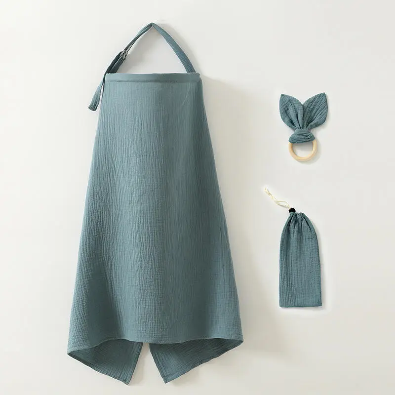 Set of 3 Breastfeeding Towel for Outdoor Cotton Gauze Breathable Private Mother Feeding Cover Clothes Nursing Accesories