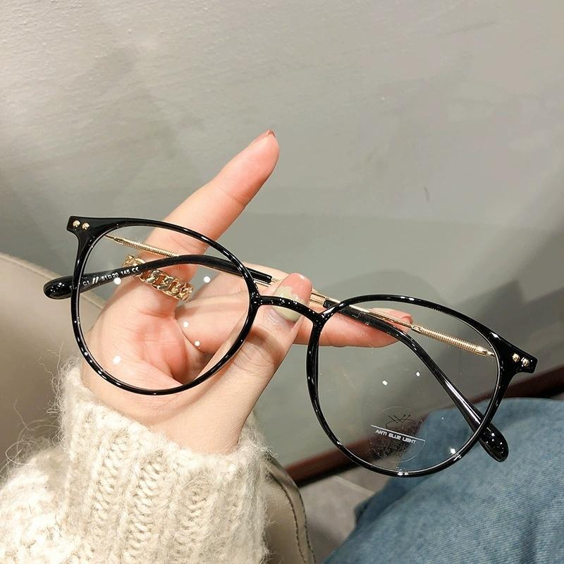 Mắt kính cận thị kính cận có độ sẵn 0.5 - 5.50 độ kính cận nam nữ Thấu kính có thể cắt được Gọng kính phẳng chống ánh sáng xanh phong cách hàn quốc dành cho học sinh Kính chống bức xạ máy tính, chống ánh sáng xanh trên màn hình điện tử, unisex