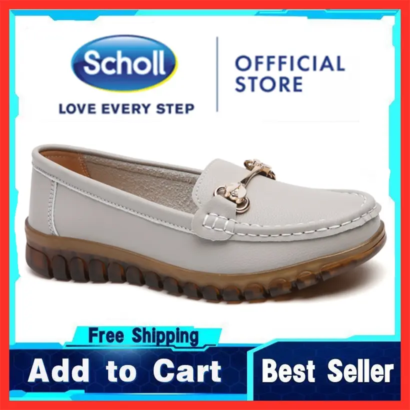 scholl women shoes Women's scholl casual leather shoes scholl ladies shoes Boat Shoes Loafers Shoes