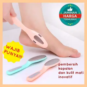 PEMBERSIH KAPALAN TUMIT 2IN1 PERONTOK TUMIT PECAH KASAR PENGHALUS TELAPAK KAKI Nail Nail Spons Kutek