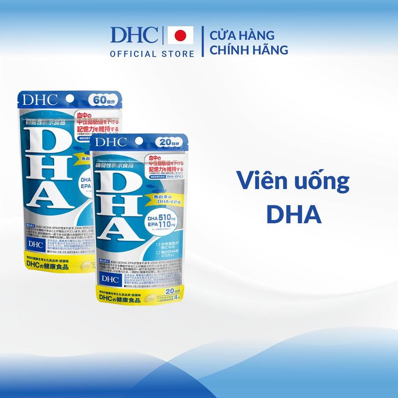 [DEAL 1K] TPBVSK DHC DHA (Viên Uống thương hiệu DHC Nhật Bản Bổ Sung DHA) 20 Ngày