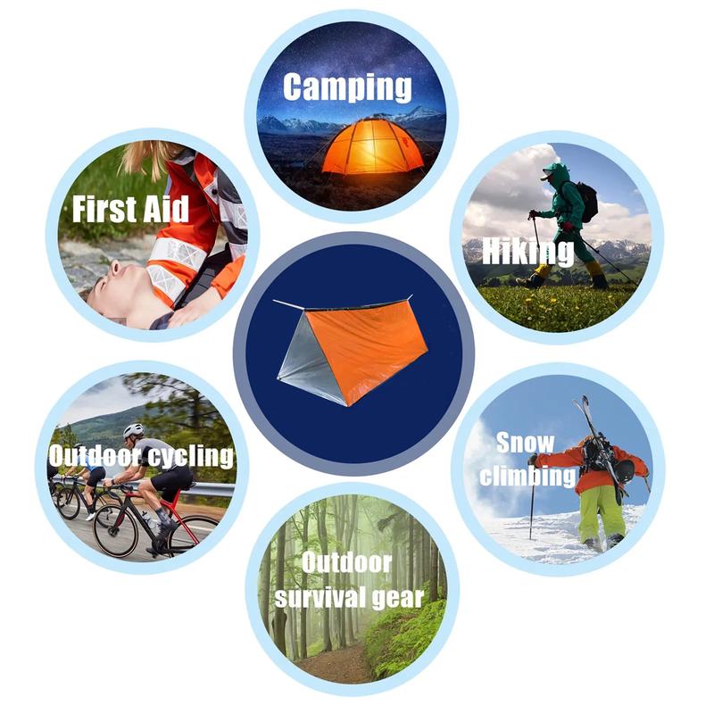Product Introduction of Emergency Shelter Waterproof Thermal Blanket Rescue Survival Kit SOS Sleeping Bag Survival Emergency Tent Outdoor Equipment 4