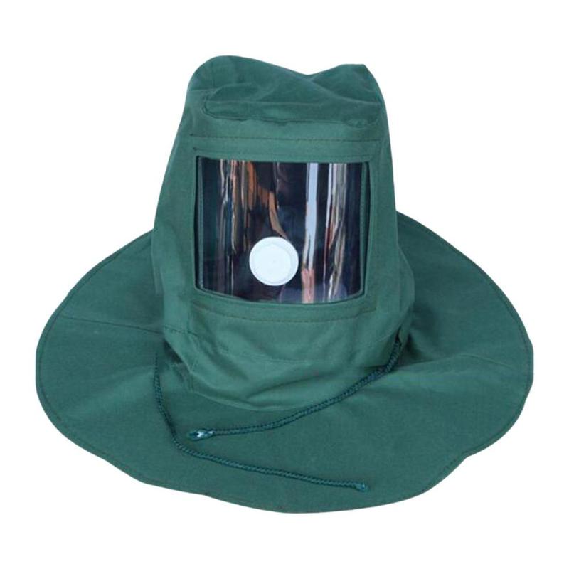 Sand Blasting Mask Breathable Valve Design Sand Blasting Hood Anti Dust Hood for Polishing Cutting Spraying Sanding Cement Plant 3