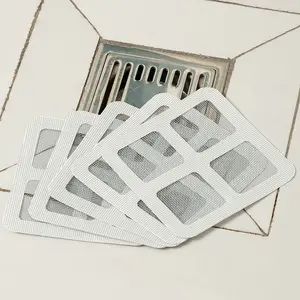 BISA COD H6447 10 PCS Cover Saluran Pembuangan / Tempelan Kawat Saringan Wastafel Kamar Mandi