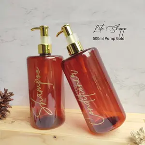 Botol sabun cair luxury  500ml Amber Gold