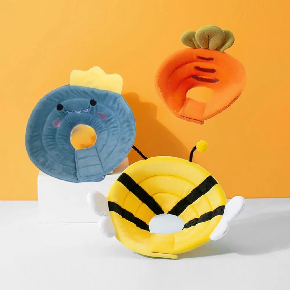 Dog Protective Neck Cone Soft Bee Shape Cat Recovery Collar Adjustable Anti-licking Cat Elizabethan Collar Dinosaur/Bee/Carrot Shape Anti-biting Dog Elizabeth Circle Help Wound Recovery