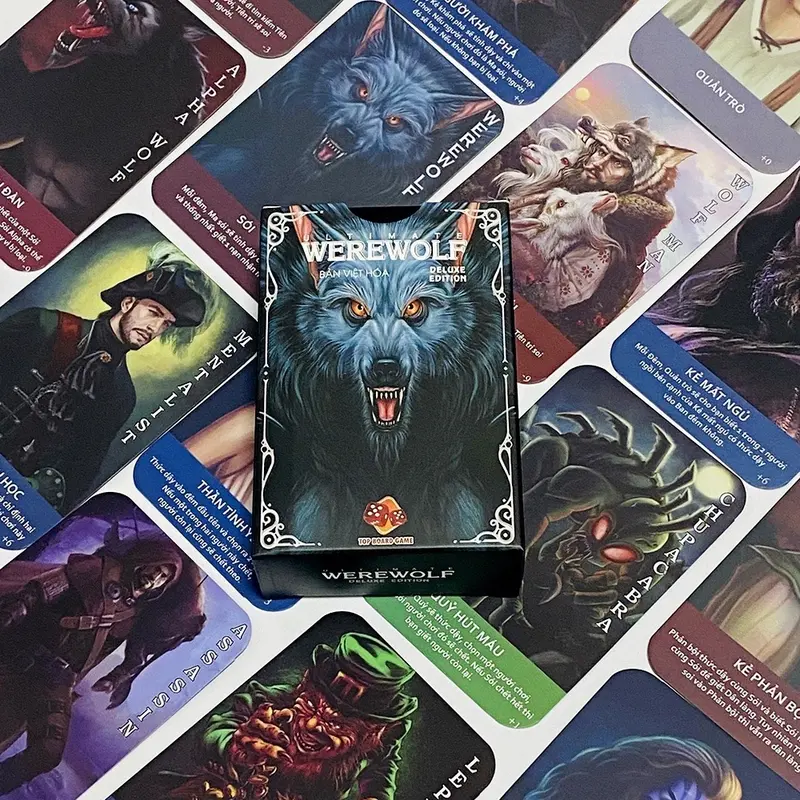 Bài MA SÓI việt hóa 70 lá CHẤT GIẤY DÀY- siêu tiện lợi Game Game Game 3
