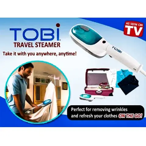 Tobi Setrika Uap Portable Steamer Laundry Travel Iron Baju Celana Jas Kaos Praktis Dibawa Kemanapun 1