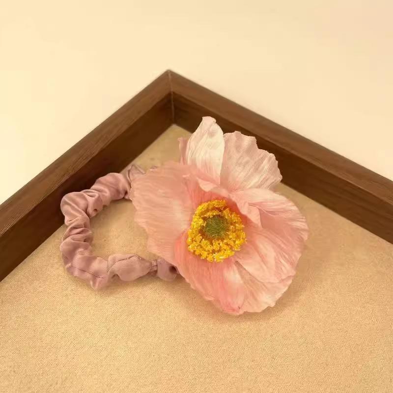 Product Introduction of Vẻ đẹp của màu cam! Băng Đô Đĩa Hoa Poppy, Cao Cấp Phụ Kiện Tóc Đầu Bi Thiết Kế Vải Mô Phỏng, Mới, Dây Tinh Tế 7