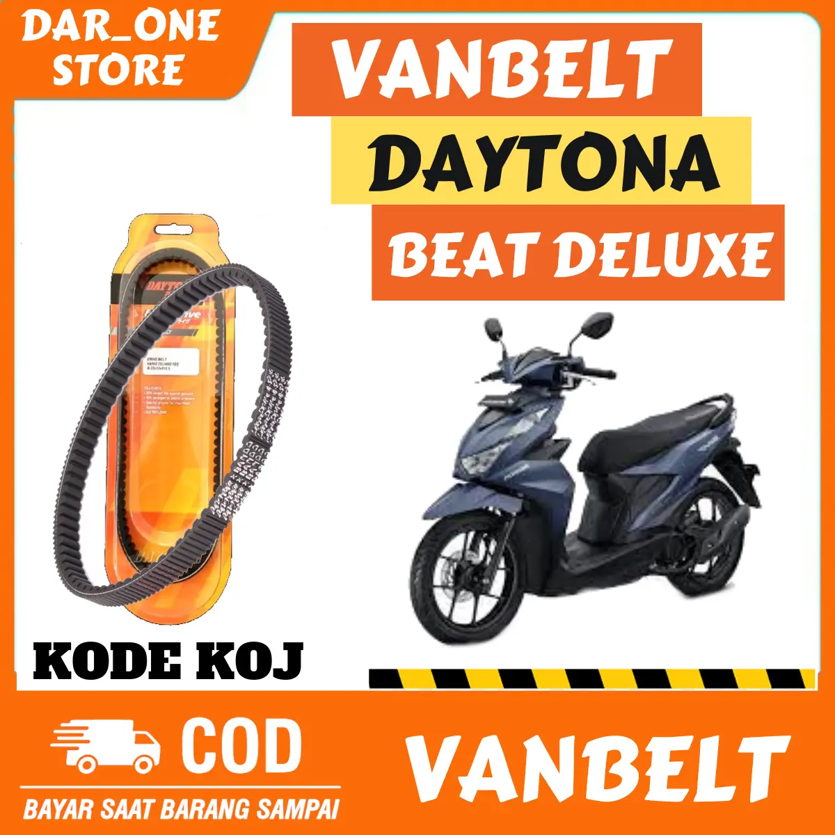 Vanbelt Daytona Racing Ultra Drive Original Honda Beat deluxe Kode KOJ 5043