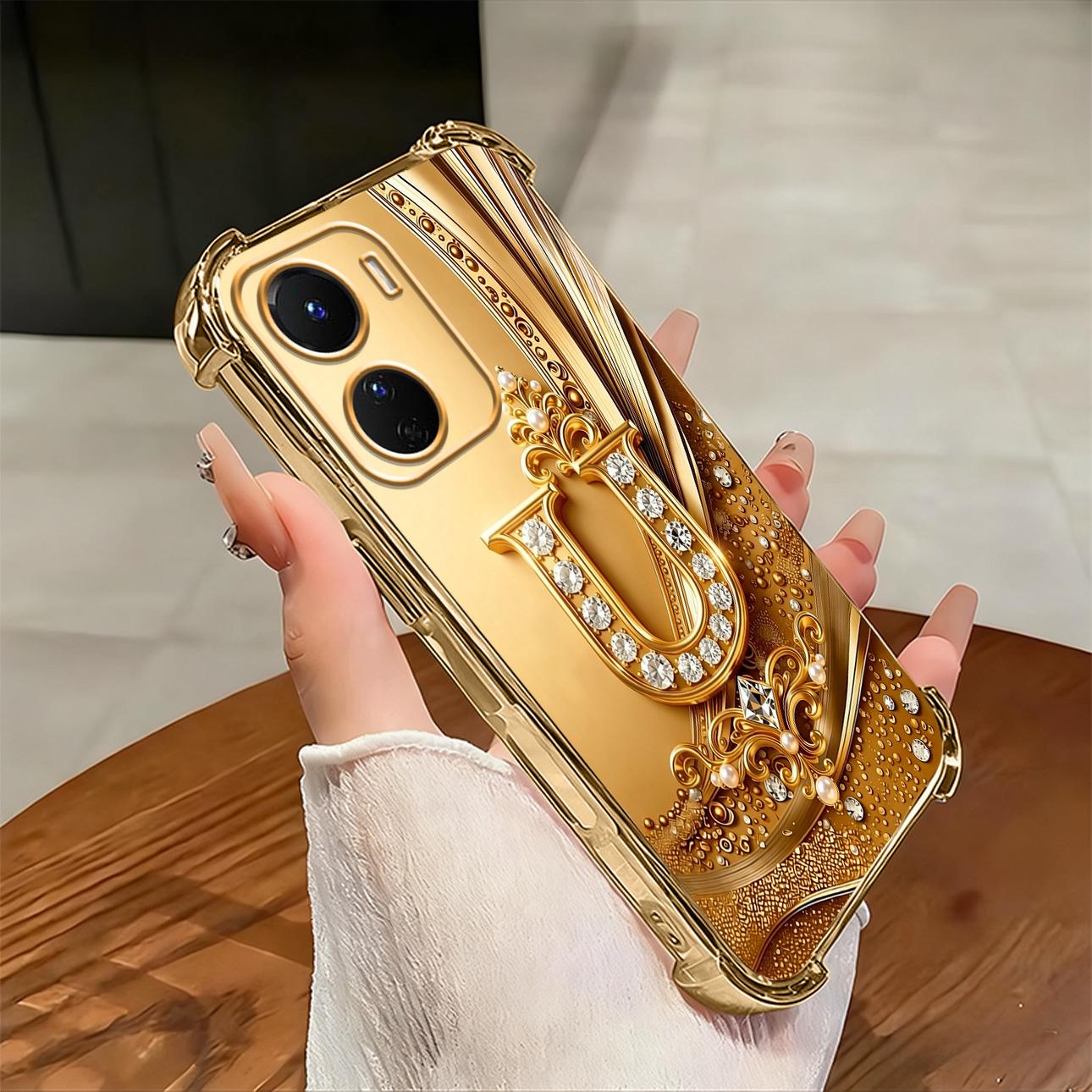 Cocok untuk casing ponsel VIVO Y16 Casing ponsel tahan benturan empat sudut dengan ukiran huruf yang indah.-SJFS