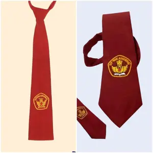 [ISI 2 BIJI] Dasi SD Bordir Perekat Kain Biasa / Famatex Bahan Kain Biasa Panjang 30cm Harga Lebih Terjangkau