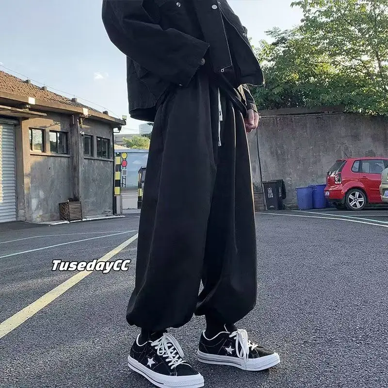Quần Jogger, Phong Cách Đường Phố Cao Cấp Nhật Bản, Dây Rút, Ống Rộng Dáng Rộng, Quần Bloomers Harem, Quần Đẹp, Dành Cho Nam Đồng Sport