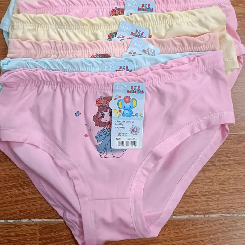 Set 5-10 quần trẻ em (chéo+đùi) chất liệu cotton mềm mại, co giãn. Quần lót bé gái. 1