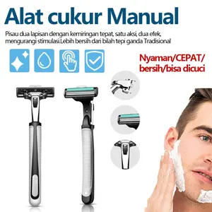 Pakehan Ganti Pisau Cukur 36 Lepas – Alat Cadangan untuk Alat Cukur Rambut dan Wajah Pria, Sesuai untuk Perawatan Pria