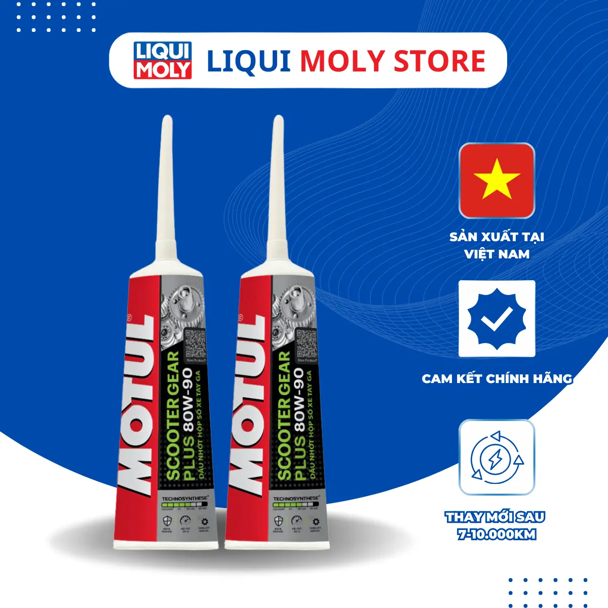 Nhớt hộp số-nhớt láp xe tay ga cao cấp Motul scooter gear oil 120ML