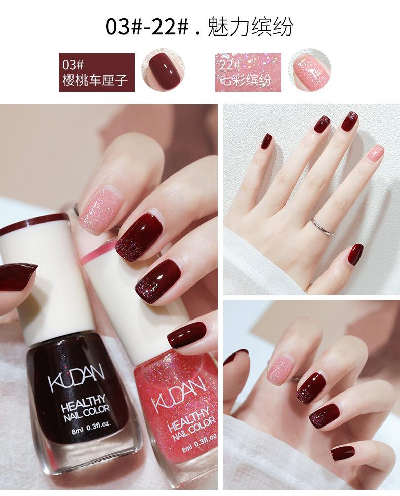 Product Introduction of Sơn Móng Tay Không Nướng, Nhanh Khô, Lâu Trôi, Không Lột, Không Thấm Nước, Màu Trắng, Không Rách 18