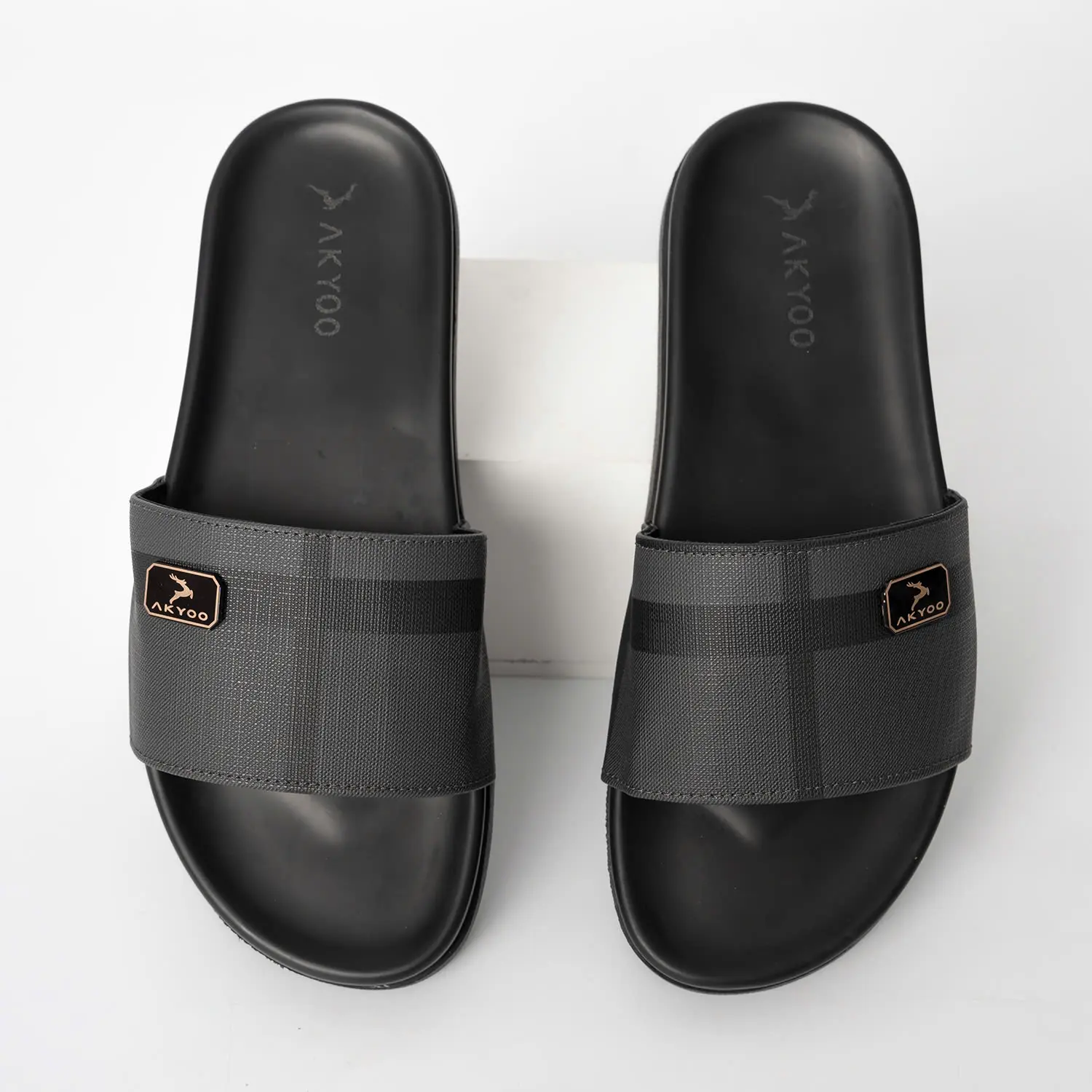 Dép da nam quai ngang big size 44,45,46,47,48,49, đế cao su chống trơn trượt -Mã DL19 DL QN 03 Slipper DéP Đế Bằng