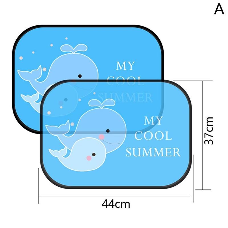Product Introduction of 2pcs Electrostatic Adsorption Side Window Sun Shield Car Sunshade Insulation Side Shield M4E1 22