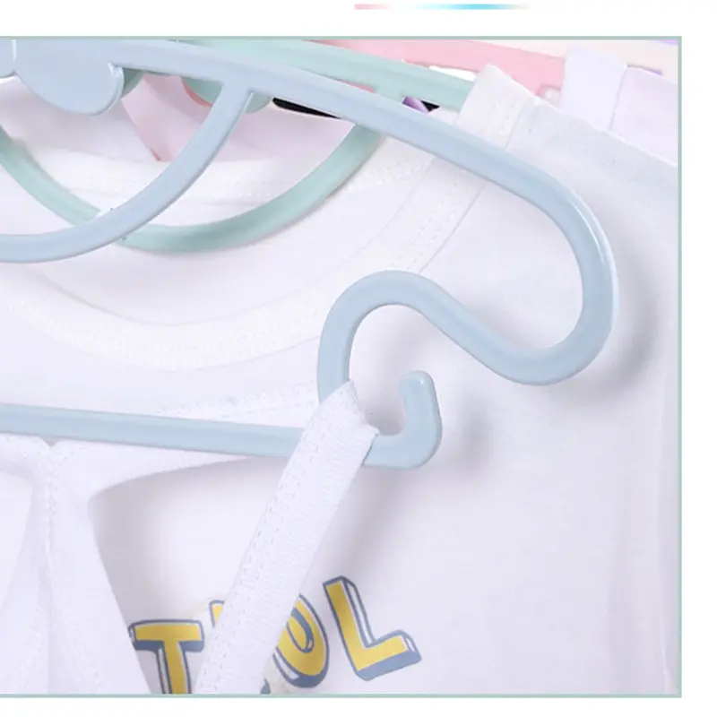 Gantungan Baju Bayi 5 Pcs Anak Hanger Multifungsi Warna Warni bahan PP 29CM 6