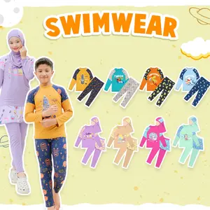 Baju Renang Anak Laki Laki Dan Perempuan Jilbab Karakter Vol.7 Terbaru Umur 4 - 12 Tahun