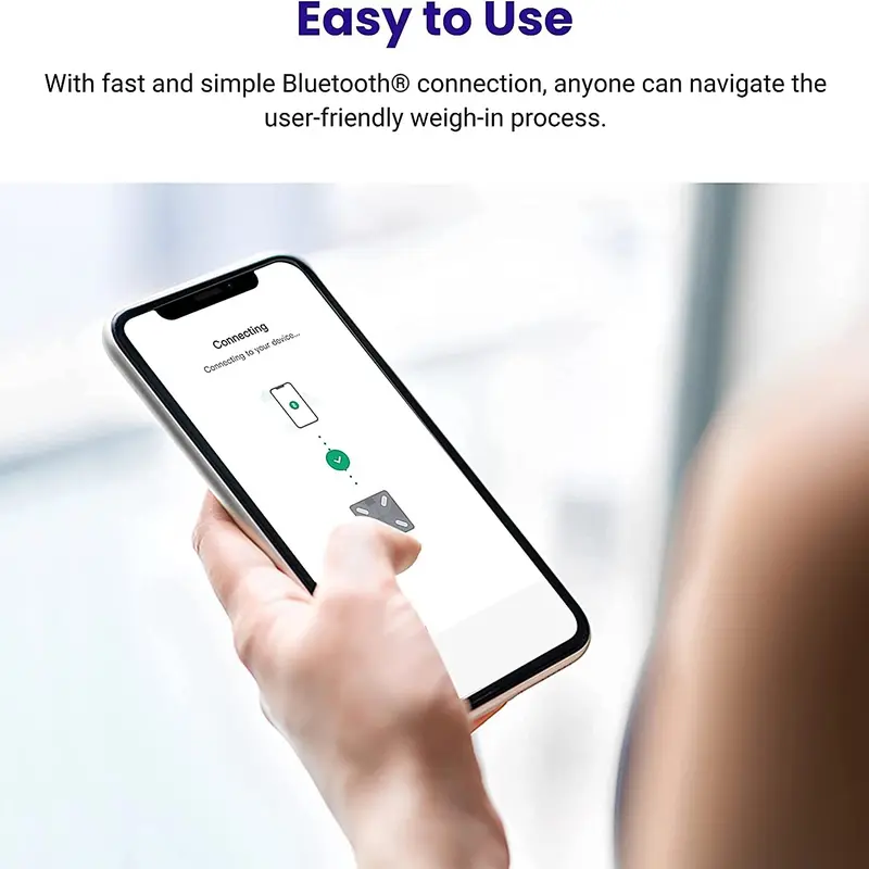 Etekcity Bluetooth Body Fat Scale, Personal Scale, Smart Digital Scale, Body Analysis Scales with Intelligent App for Body Weight, Fat, BMI, Muscle Mass, 28St/180kg/400Lb, Black Healthcare Weight Scale,Fitness Equipment for Home Use 7