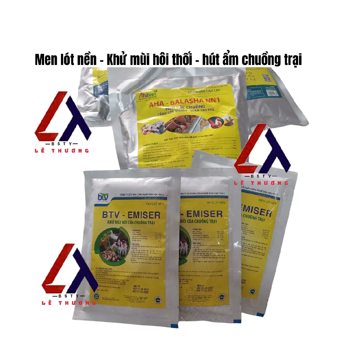 Men Lót Nền 1kg - Khử  Chuồng Trại Loại Bỏ Các Loại Khí Độc Ảnh Hưởng Đến Sức Khoẻ Và Sinh Trưởng Của Vật Nuôi - Cát Mèo Iris  mùi hôi