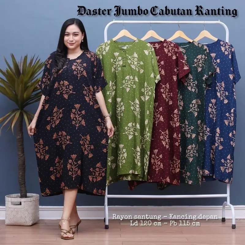 100rb Dapat 3pcs Daster Jumbo Lengan Pendek Busui Frenly Pilih motif tulis pesan Opsional/Catatan 2