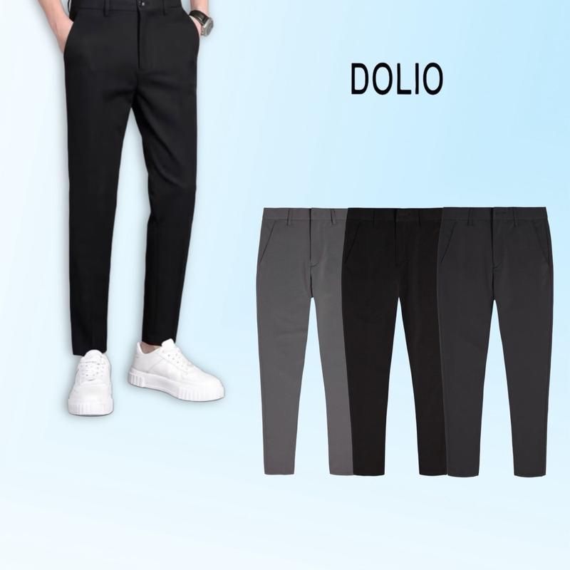 [DOLIO] Quần Tây Âu Nam Ống Ôm Dáng Ôm Body, Chất Vải Tây Âu Co Giãn 4 Chiều Mềm Mại, Vải Chống Nhăn, Không Bám Bụi. Menswear