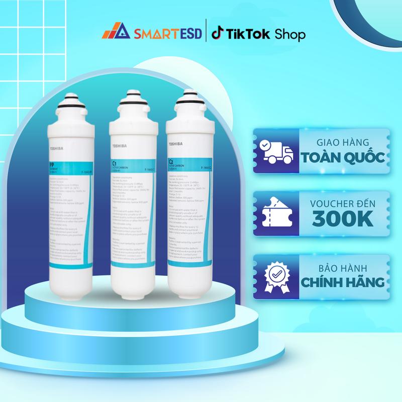 [LIVE] Lõi lọc nước Toshiba  F-1643 - PP - C1 - C2 - Dùng cho máy lọc nước nóng lạnh TWP-W1643SV(W) - Hàng chính hãng